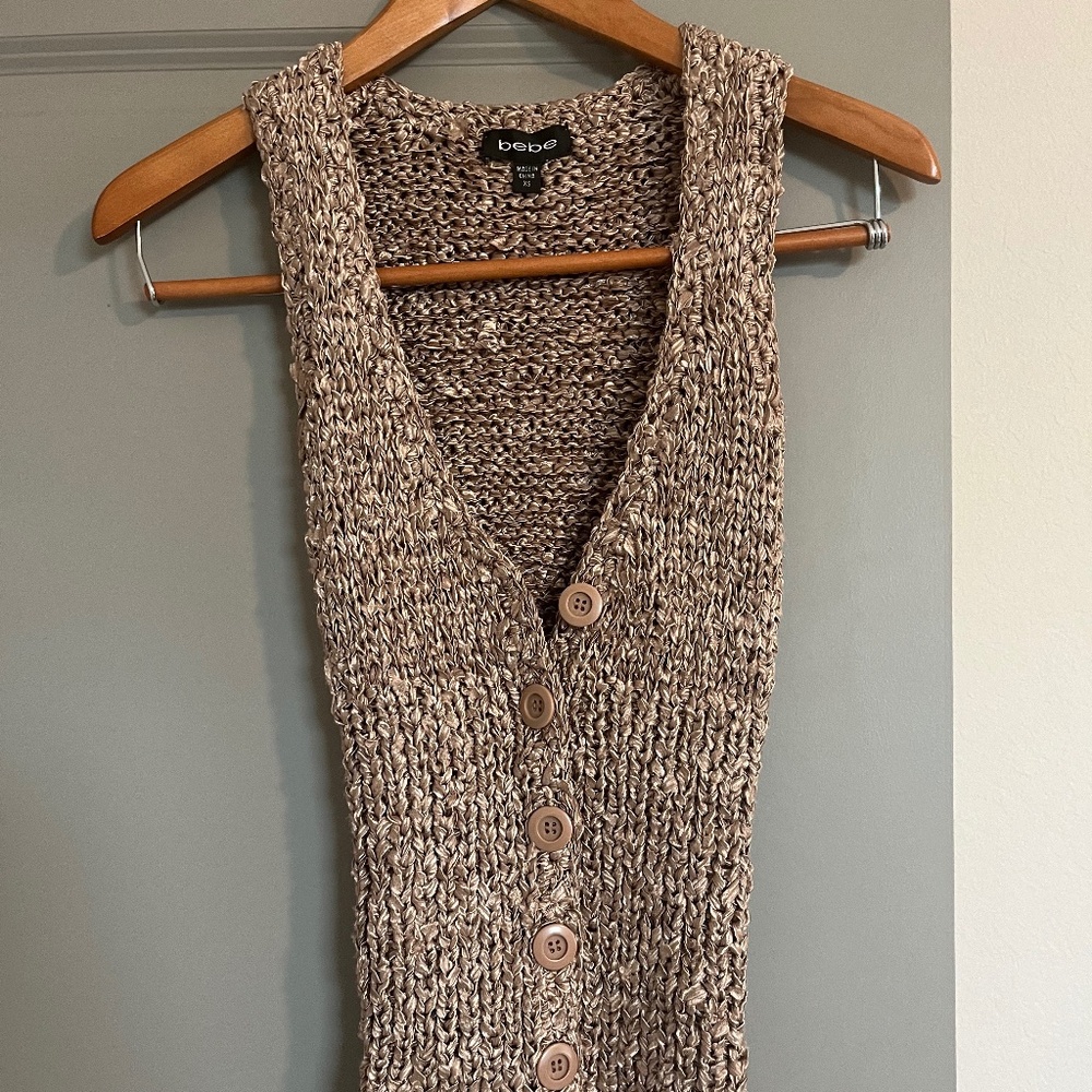 Bebe Stretchy Dress Top in XS